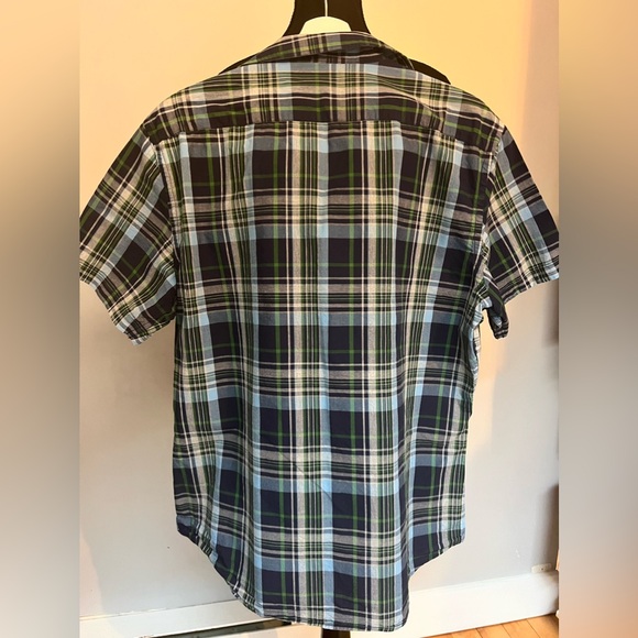 Men’s Size L Cotton Plaid Shirt Hudson North - Picture 5 of 6